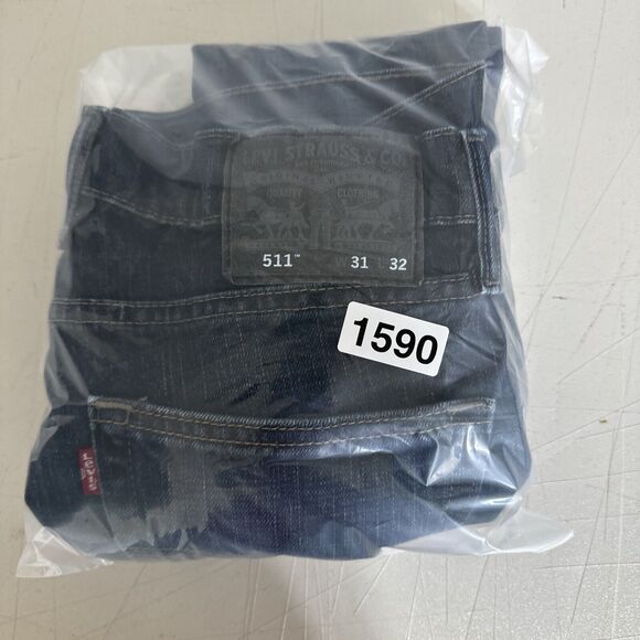 Levis Jeans 511 Mens Size 31x32 Blue Slim American Cowboy Western Workwear Denim - Picture 12 of 12